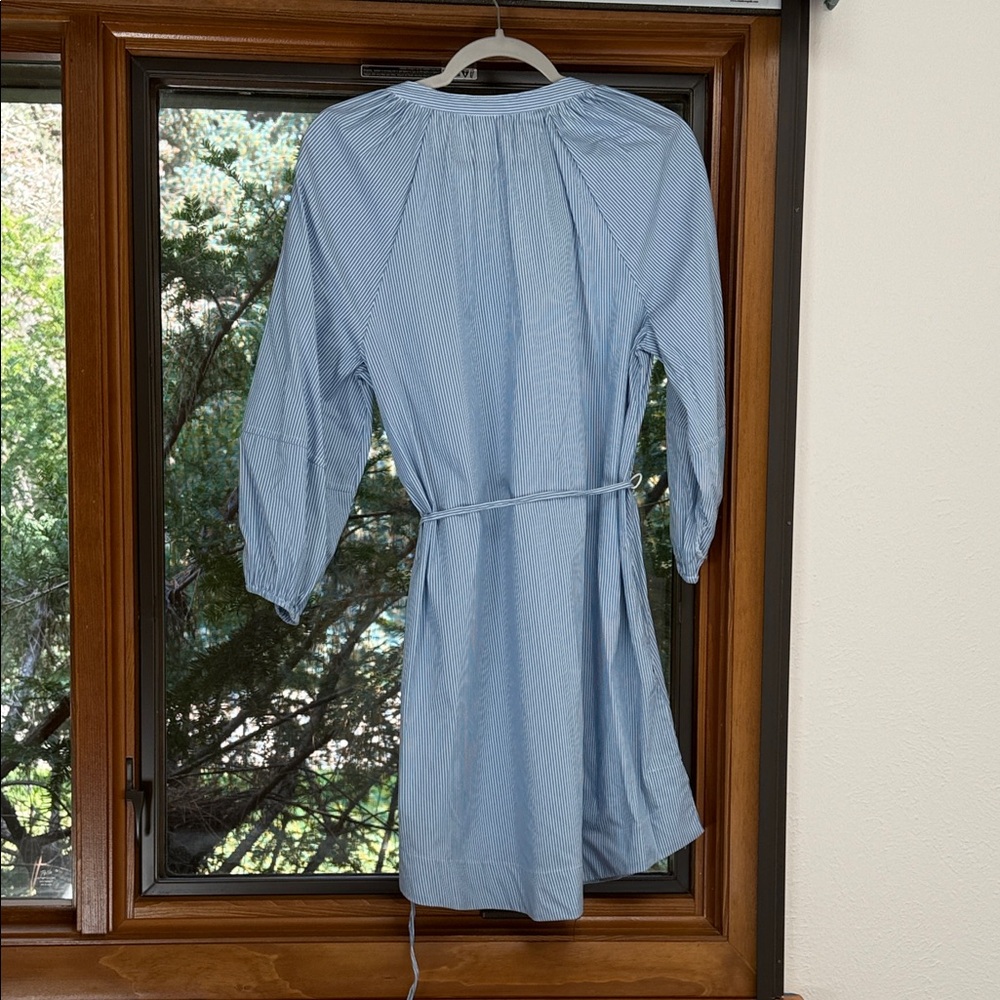 a new day Light Blue Striped Long Sleeve Dress - Picture 3 of 4
